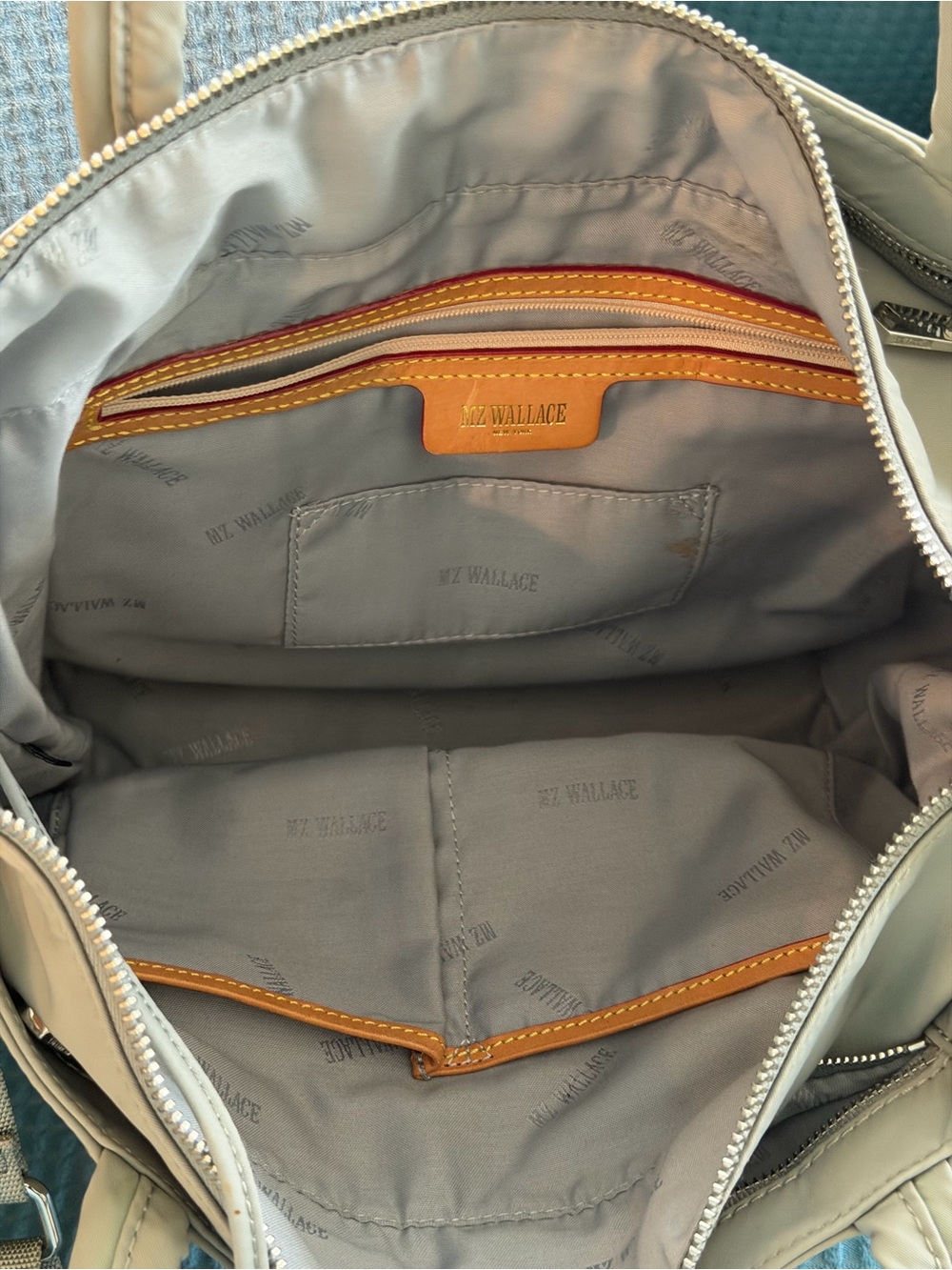 Light Gray Women’s Tote Bag with Convertible Strap - Picture 15 of 16